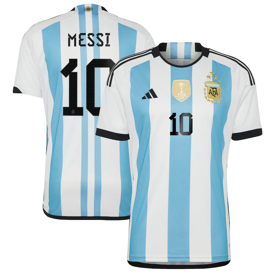 soccer jerseys: Argentina National Team (Blue and White Stripes)