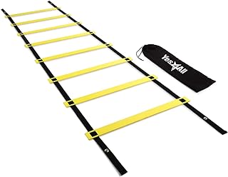  Yes4All 8-12 - 20 Rungs Agility Ladder Speed Training Equipment - Speed Ladder for Kids and Adults with Carrying Bag