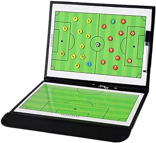  Soccer Coaching Board Soccer Coaches Clipboard Tactical Magnetic Board Kit with Dry Erase, Marker Pen and Zipper Bag (Football Board) (Soccer Coaching Board)